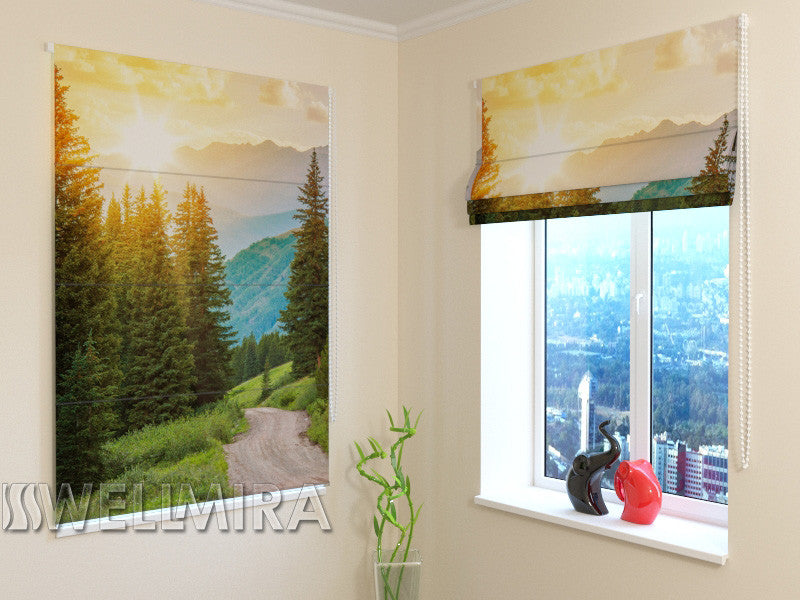 Roman Blind Sun and Mountains - Wellmira