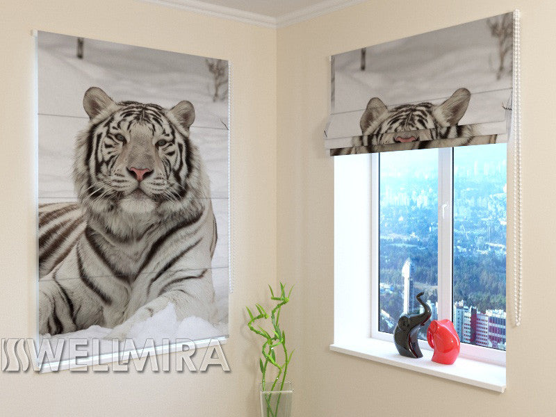 Roman Blind White Beauty - Wellmira