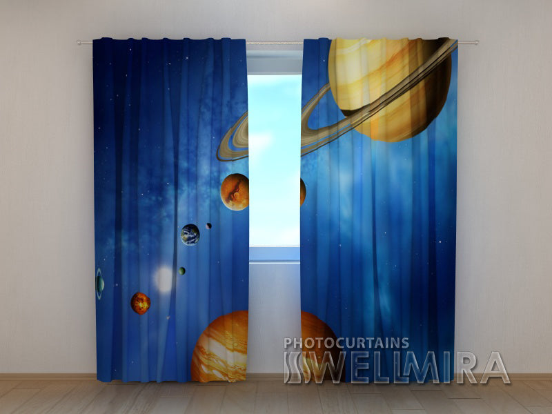 Photo Curtain Solar System - Wellmira