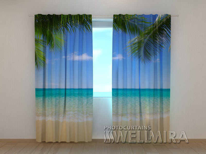 Photo Curtain Summer Beach 2 - Wellmira