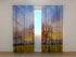 Photo Curtain Sunset over Sunflower Field