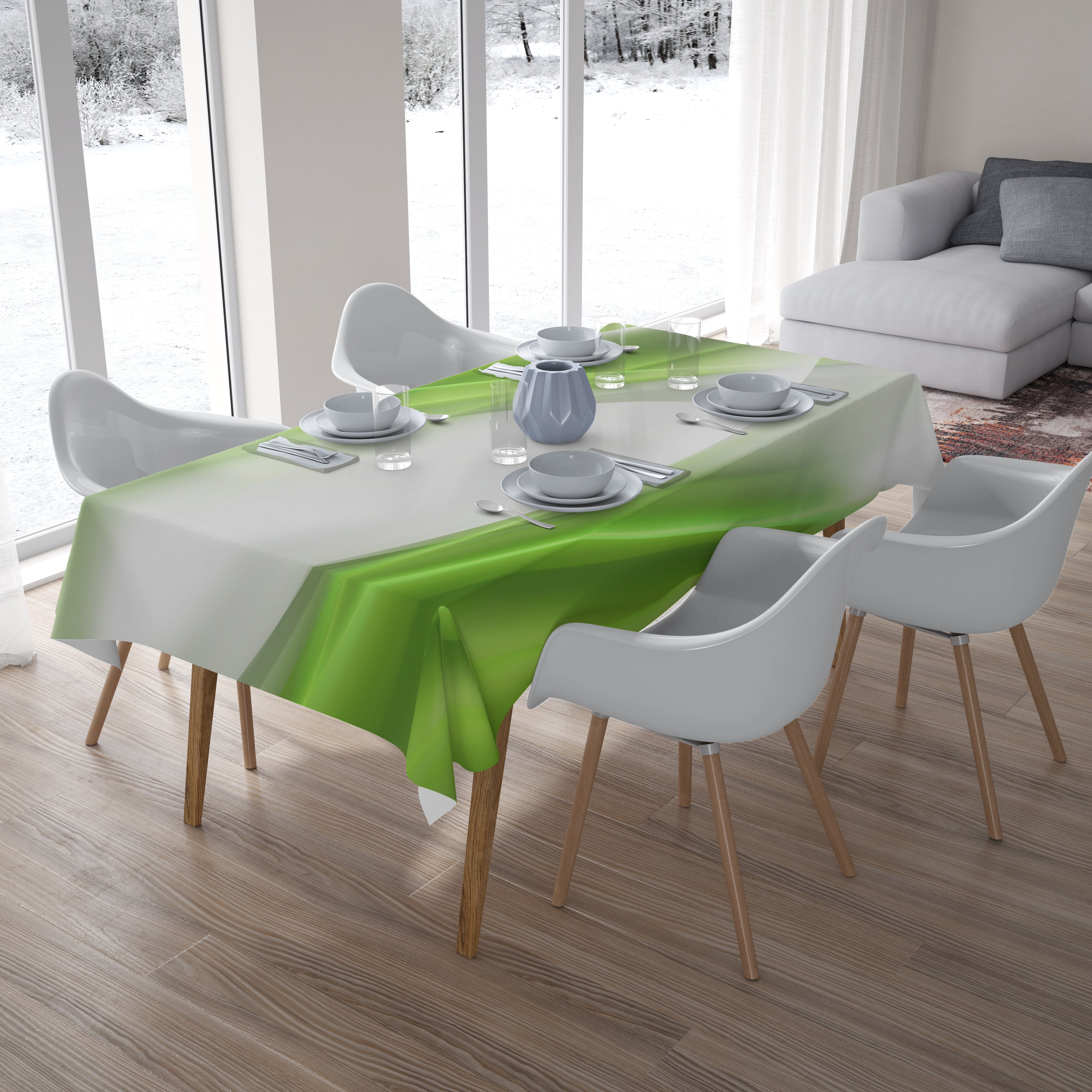 Tablecloth Abstraction of Lime - Wellmira