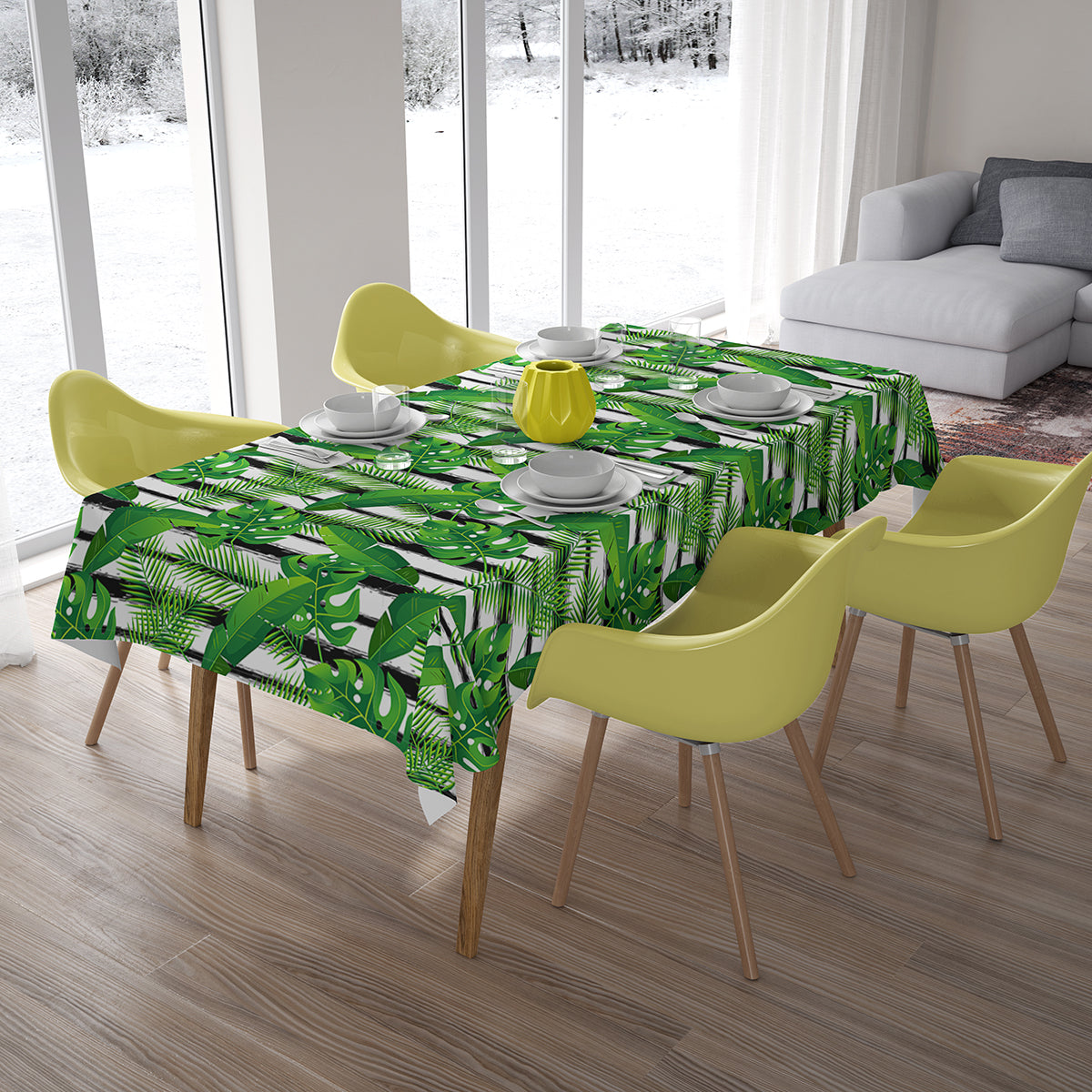 Tablecloth Exotic Tropical Plants - Wellmira