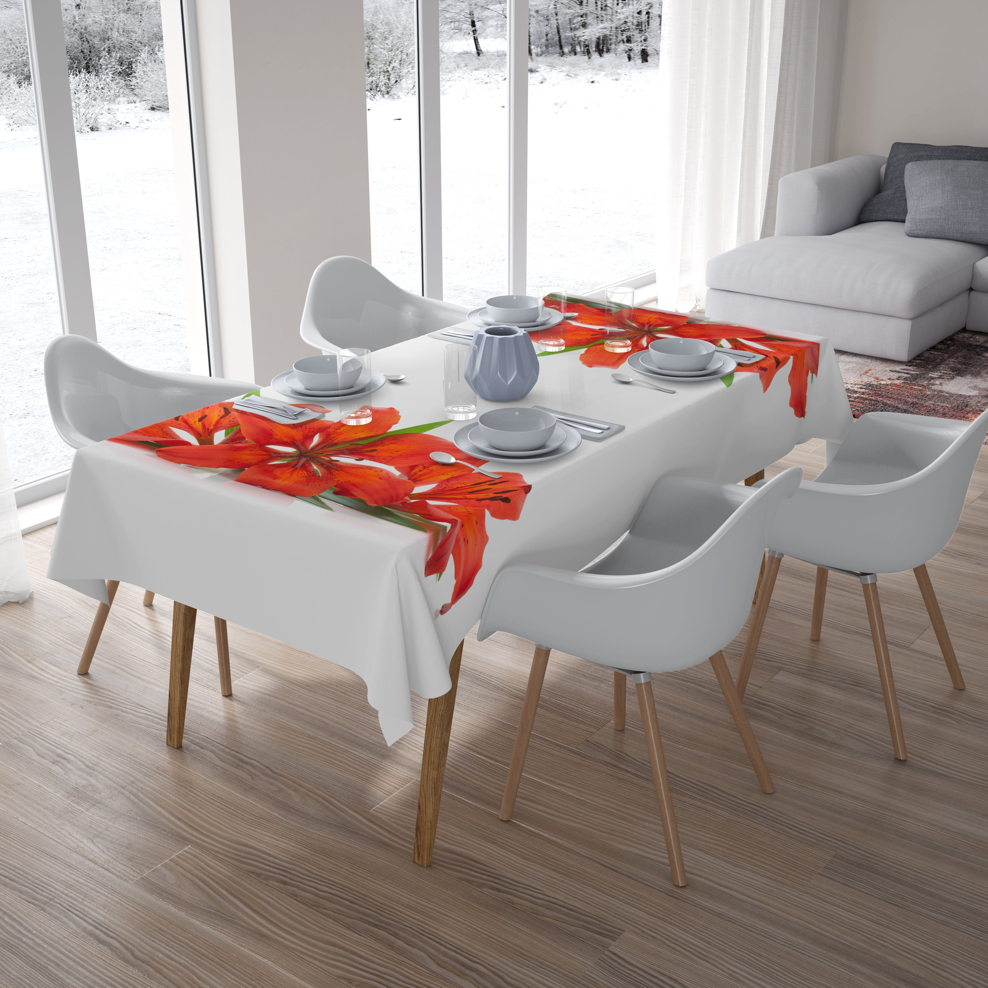 Tablecloth Fiery Lilies - Wellmira