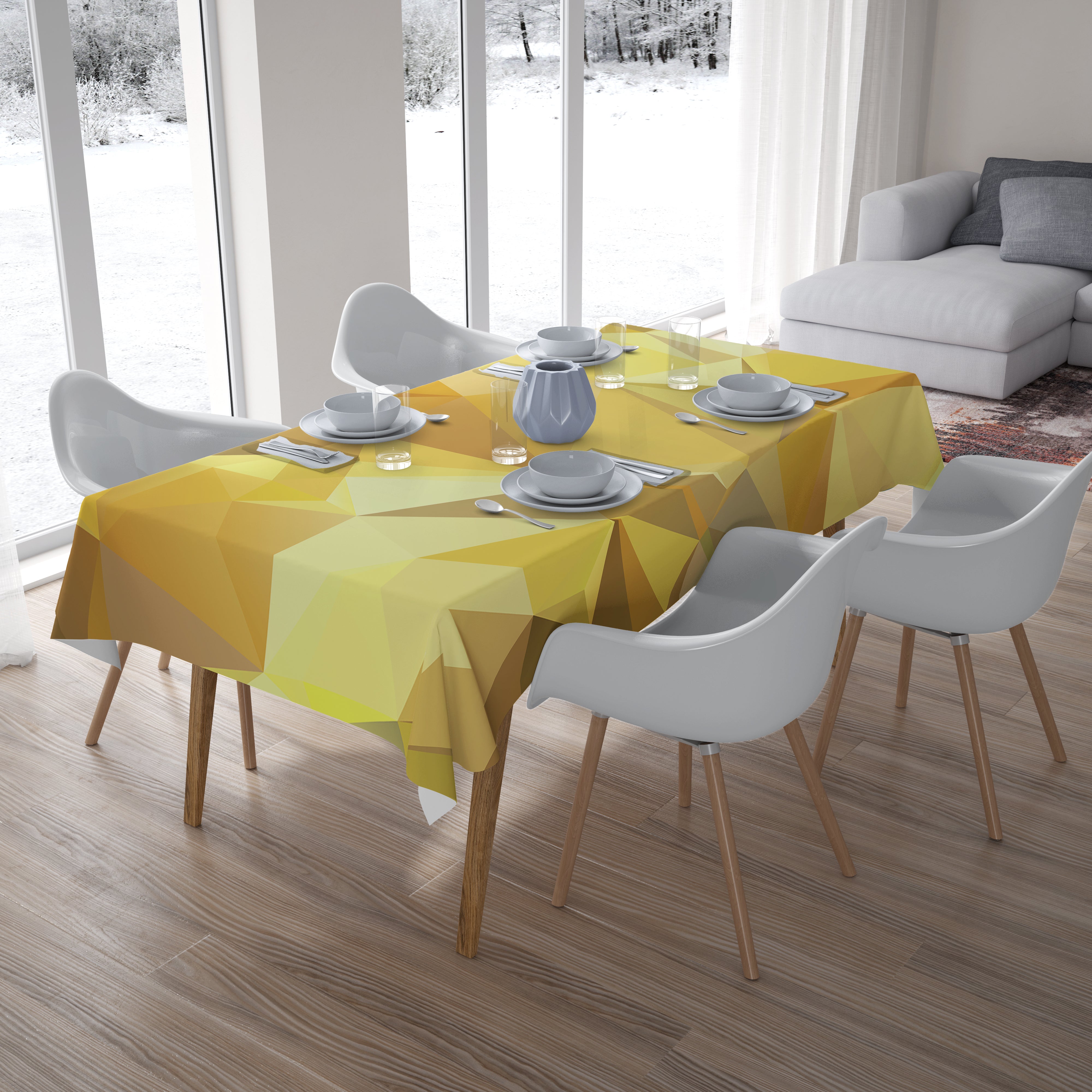 Tablecloth Golden Abstraction - Wellmira