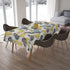 Tablecloth Golden and Black Palm Leaves