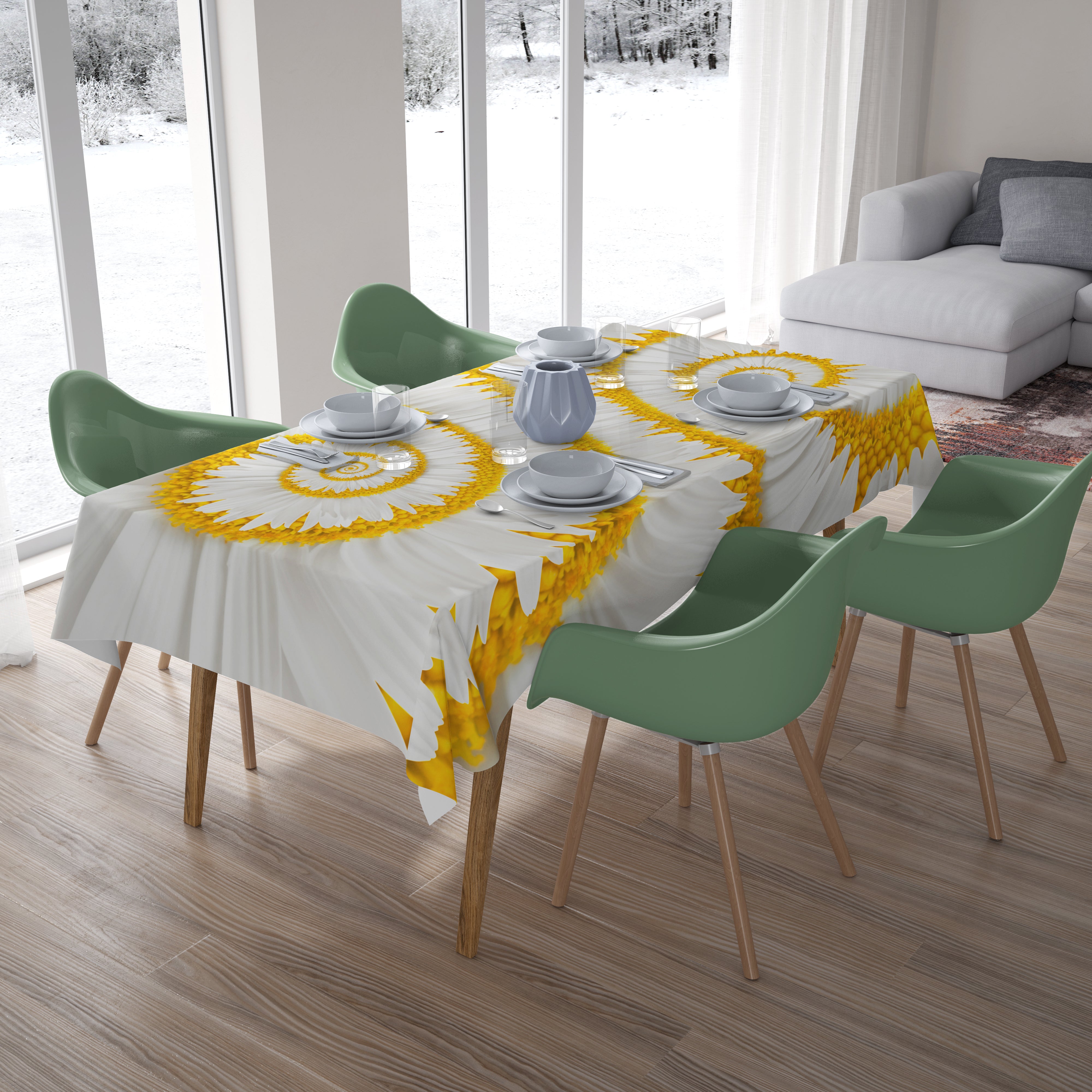 Tablecloth Snail-Camomiles
