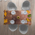 Tablecloth Autumn Leaves on Boards