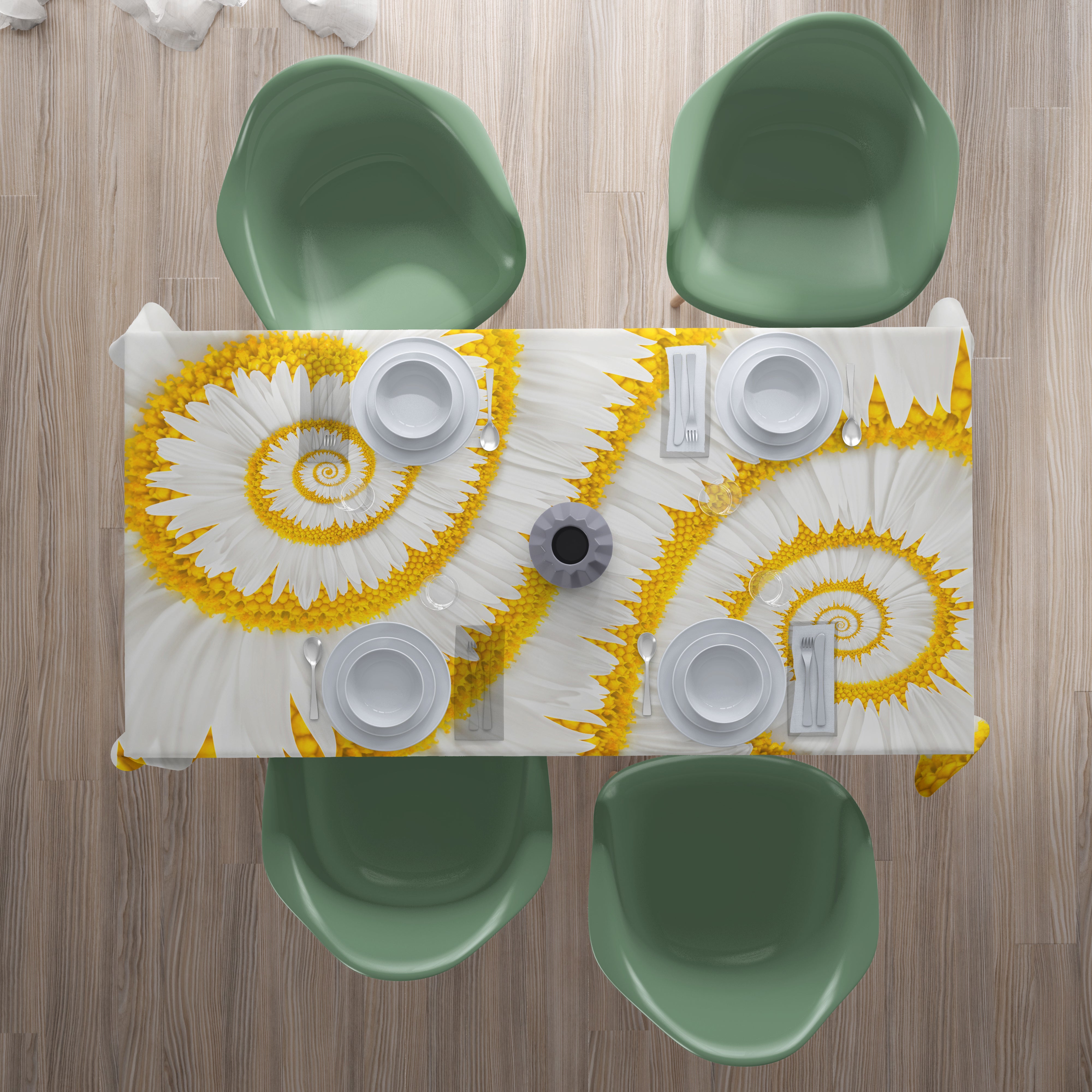 Tablecloth Snail-Camomiles