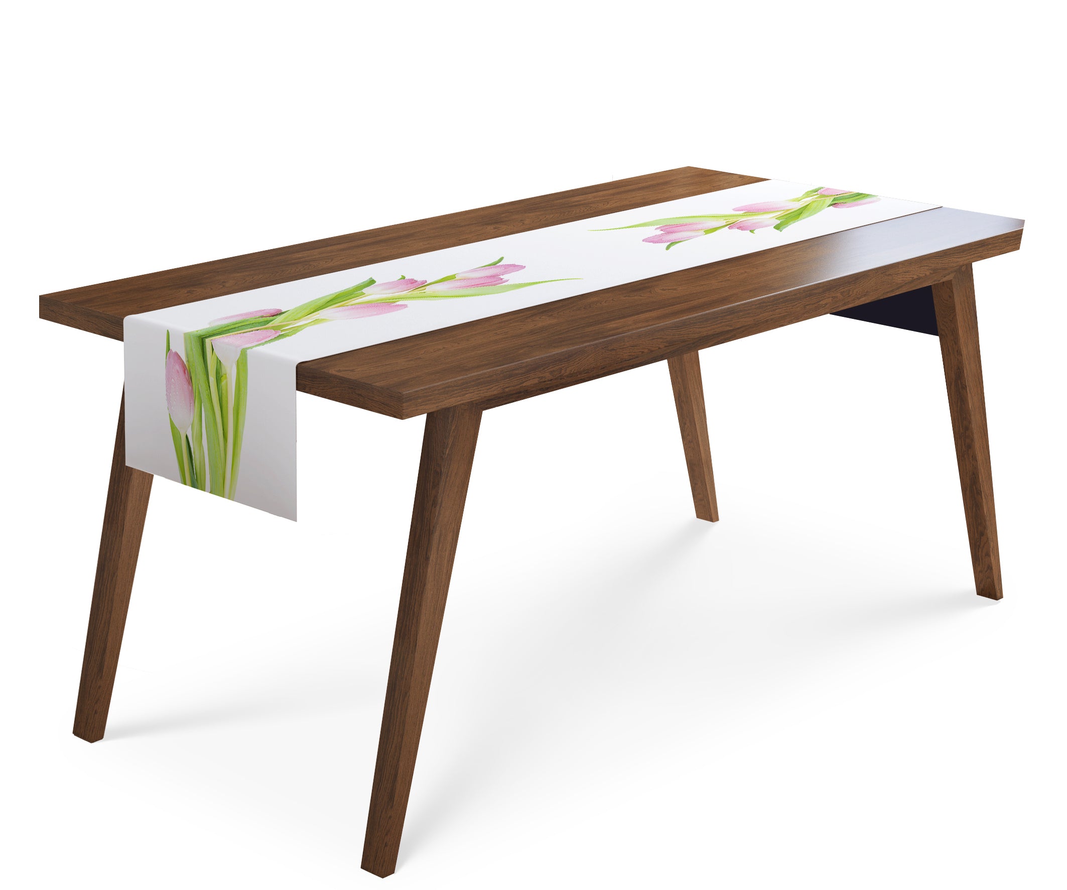 Table Runner Amazing Pink Tulips - Wellmira