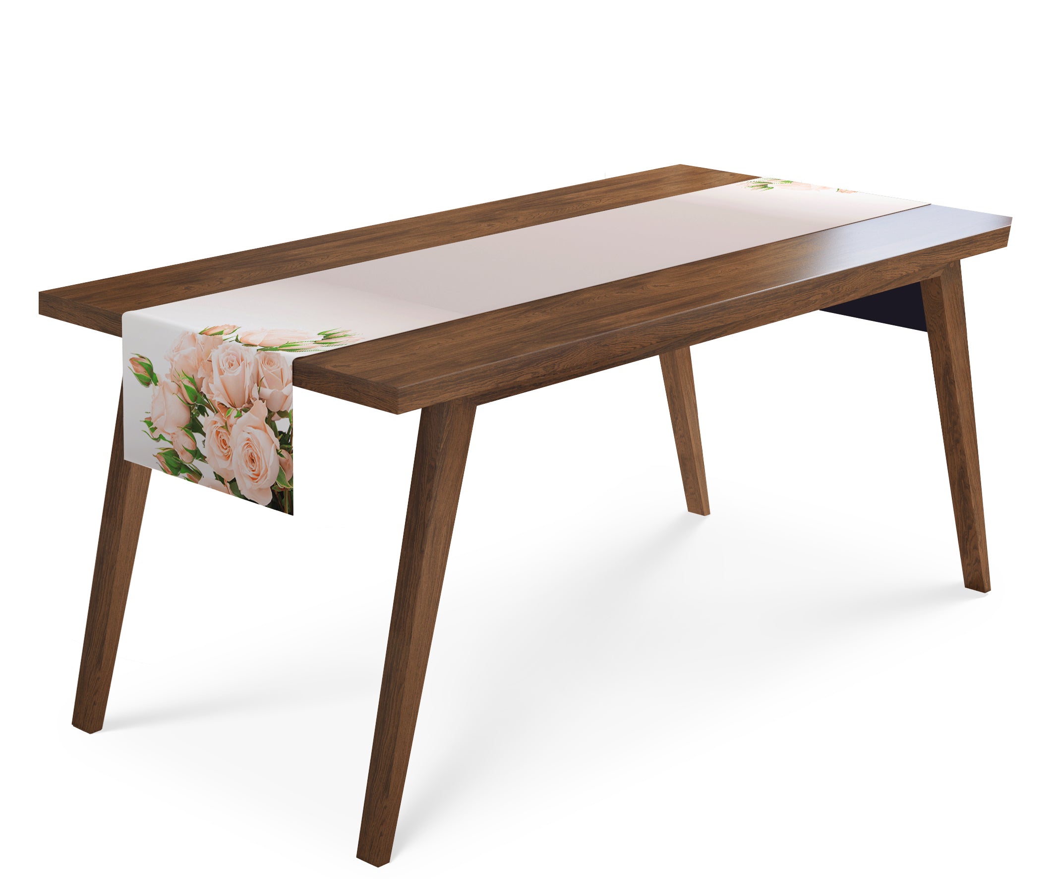 Table Runner Cream Roses - Wellmira