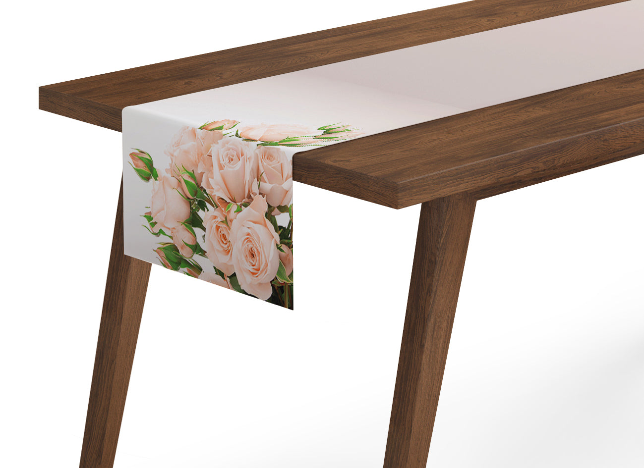 Table Runner Cream Roses - Wellmira
