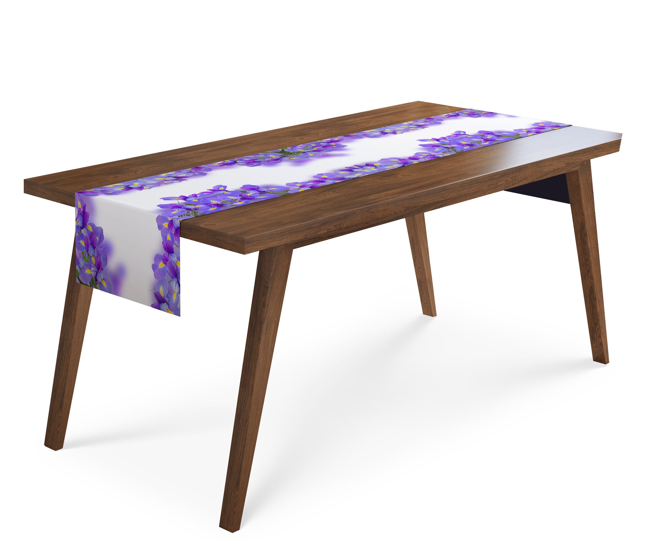 Table Runner Spring Irises - Wellmira