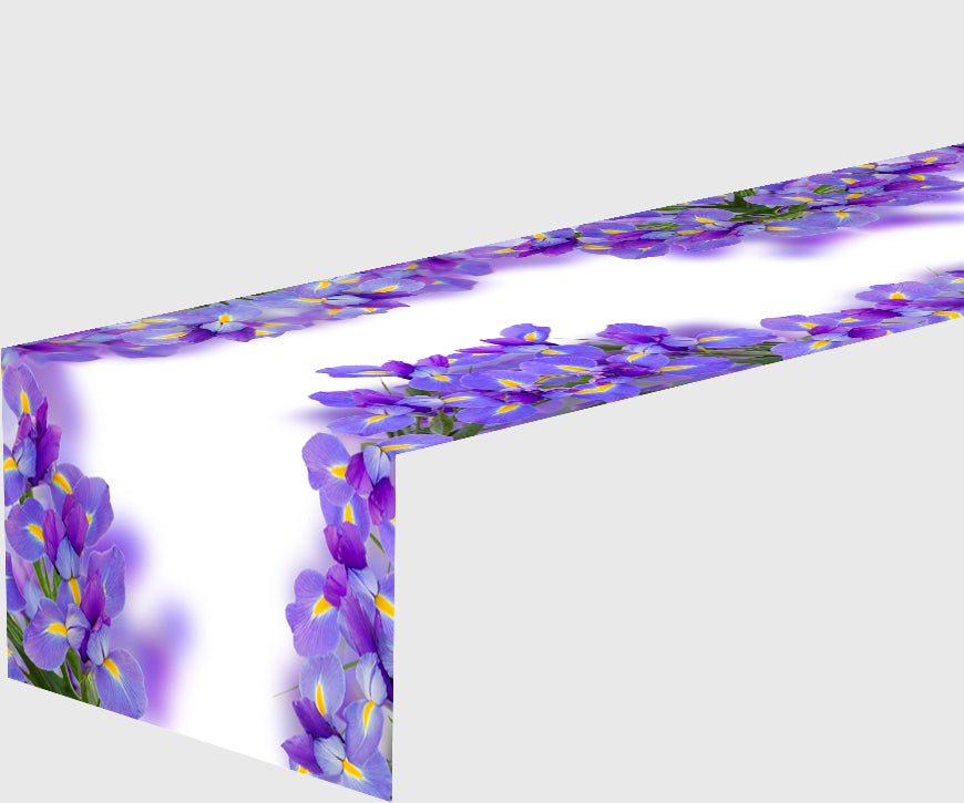 Table Runner Spring Irises - Wellmira