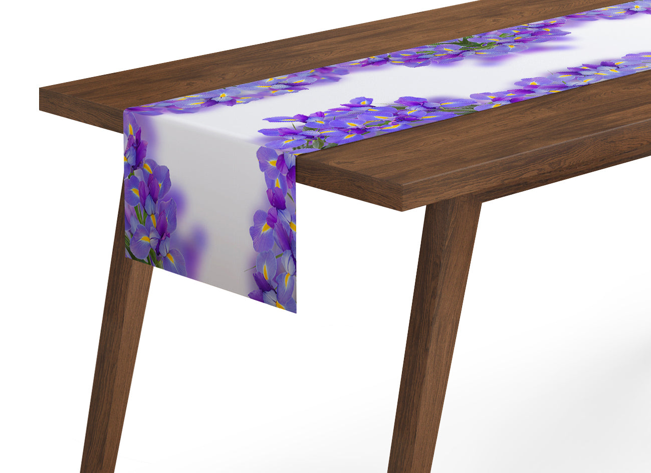 Table Runner Spring Irises - Wellmira