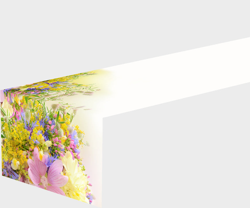 Table Runner Summer field flowers - Wellmira