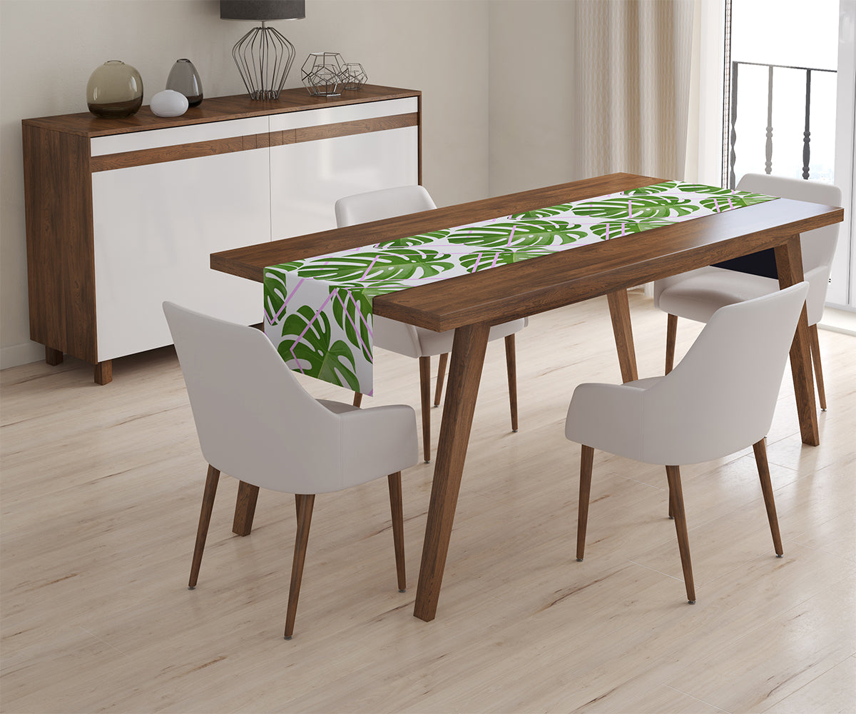 Table Runner Tropical Palm Leaves - Wellmira