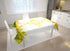 Tablecloth Yellow flowers on the white 2 - Wellmira